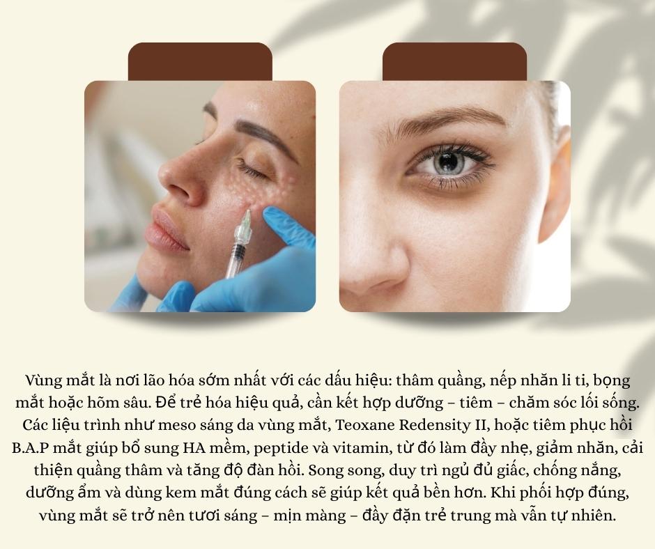 Muốn trẻ hoá vùng mắt thì dùng meso nào 