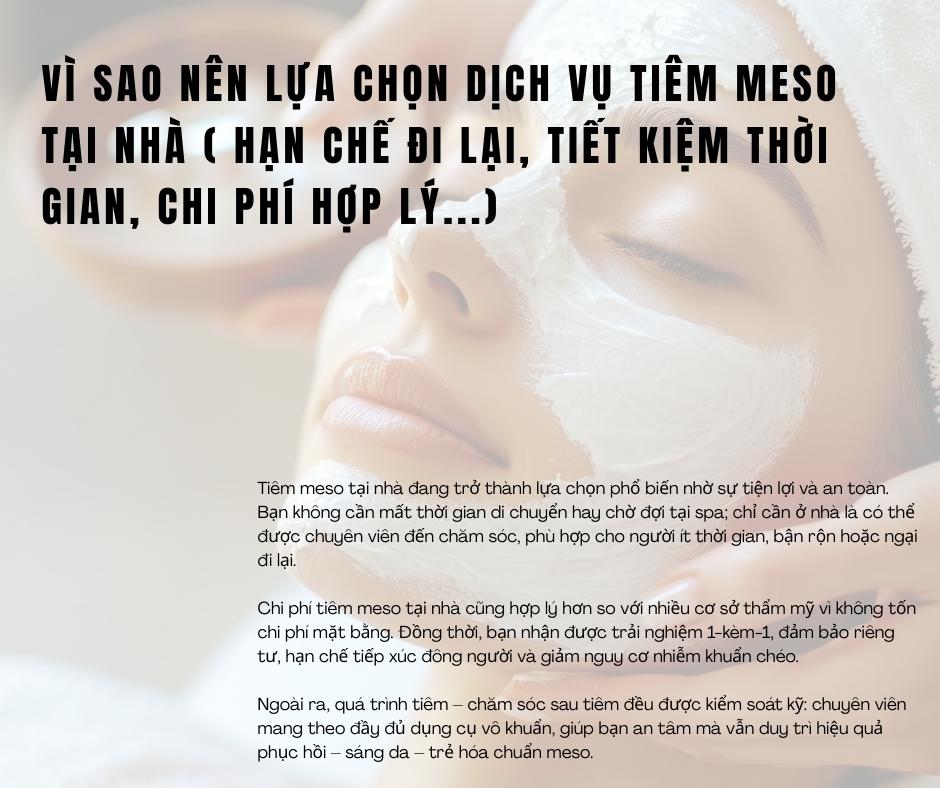 Vì sao nên lựa chọn dịch vụ tiêm meso tại nhà 