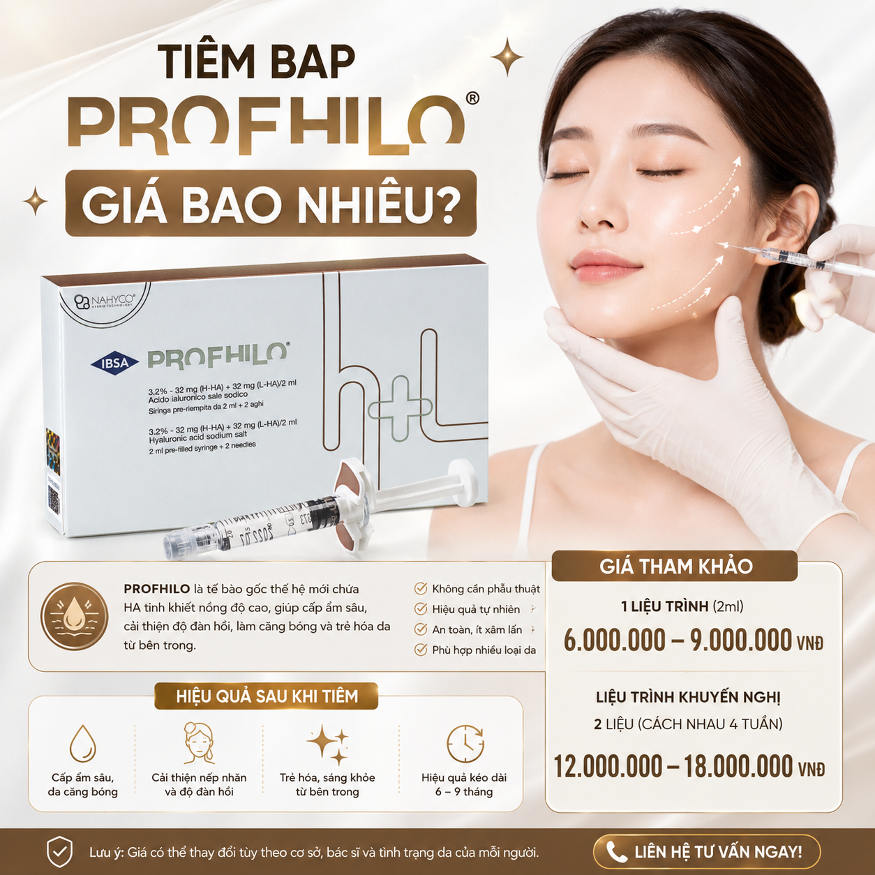 Tiêm BAP Profhilo giá bao nhiêu
