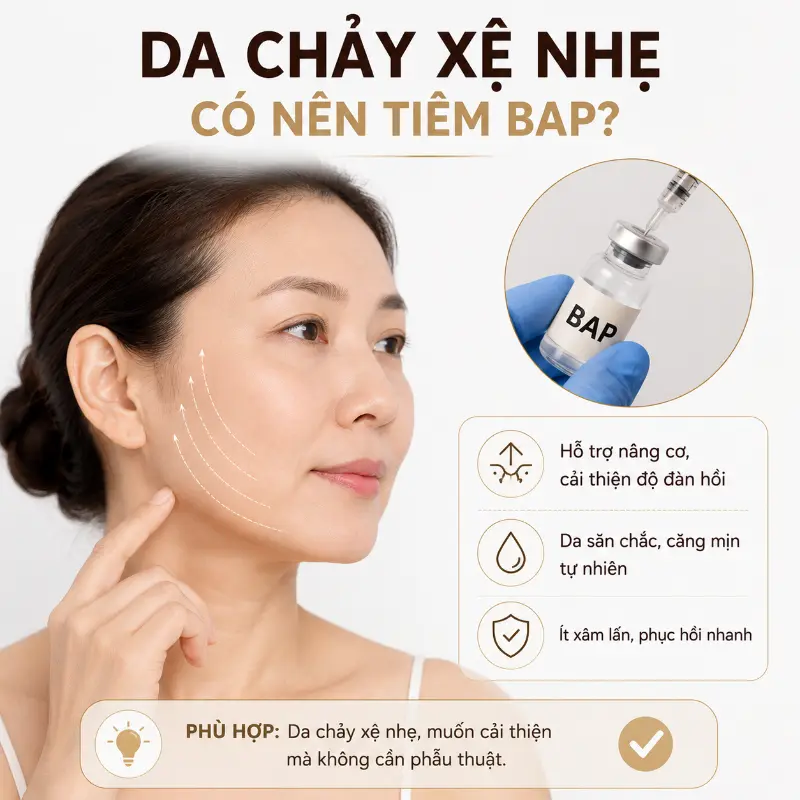 Da Chảy Xệ Nhẹ Có Nên Tiêm BAP Không